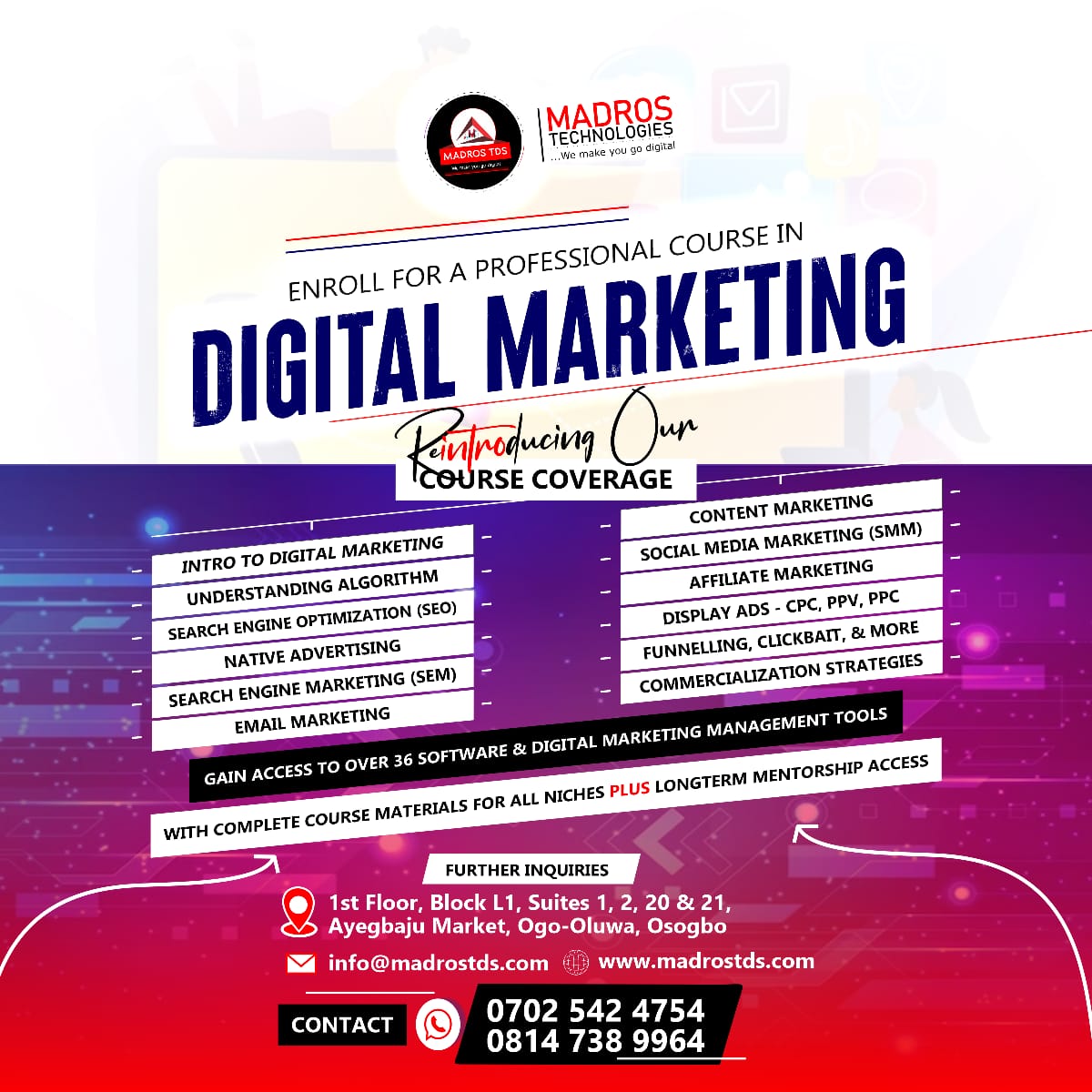 Digital Marketing Professional Tech Skill in Osogbo