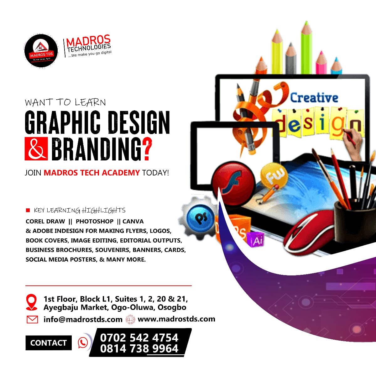 Graphic Designs and Branding Professional Tech Skill in Osogbo